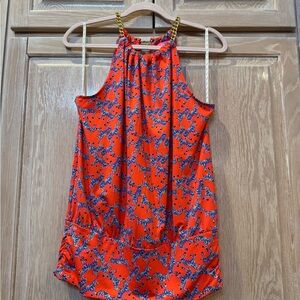 Lilly Pulitzer Halter top zebra Patterned Blouse size M